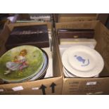 A collection of boxed collectors plates - as listed. Catalogue only, live bidding available via