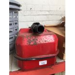 A petrol container. Catalogue only, live bidding available via our webiste. If you require P&P