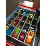 A wooden case of model cars. Catalogue only, live bidding available via our webiste. If you