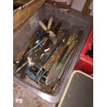 A box of tools. Catalogue only, live bidding available via our webiste. If you require P&P please