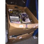 A box of DVDs and a box of CDs Catalogue only, live bidding available via our webiste. If you