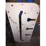 A Screwfix sizing board. Catalogue only, live bidding available via our webiste. If you require P&