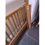 A light oak single bed frame Catalogue only, live bidding available via our webiste. If you