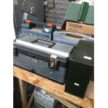 4 toolboxes with various bits and electrical items. Catalogue only, live bidding available via our