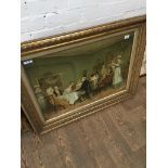 After C. Green, a Pears advertising print, 19th century Christmas Dinner interior scene, 53cm x