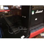Rocket Special electric guitar with soft case and Marshall amp. Catalogue only, live bidding