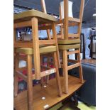 A set of four stools Catalogue only, live bidding available via our webiste. If you require P&P