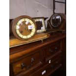 Three mechanical mantle clocks - as found Catalogue only, live bidding available via our webiste. If