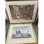 After Sir William Russell Flint, two prints, one ltd edition with Michael Stewart Fine Art blind