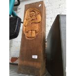 A wooden block - art carving Catalogue only, live bidding available via our webiste. If you