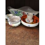 5 pieces of Poole pottery Catalogue only, live bidding available via our webiste. If you require P&P