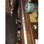A Draper metal 1 Metre ruler The-saleroom.com showing catalogue only, live bidding available via our