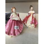 Two Royal Doulton figures The-saleroom.com showing catalogue only, live bidding available via our