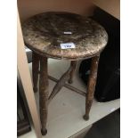 Wooden stool The-saleroom.com showing catalogue only, live bidding available via our website. If you