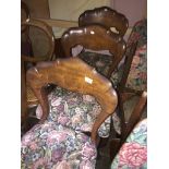 Three Victorian chairs The-saleroom.com showing catalogue only, live bidding available via our