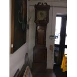 An oak long case clock The-saleroom.com showing catalogue only, live bidding available via our