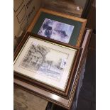 4 railway pictures, depicting steam trains, framed and glazed. The-saleroom.com showing catalogue