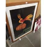 2 large framed and glazed prints "Veuve Amiot" and Cognac Albert Robin. The-saleroom.com showing