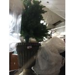 Christmas tree in plastic pot and one in a bag The-saleroom.com showing catalogue only, live bidding