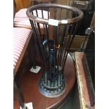 Spindle sided stick stand The-saleroom.com showing catalogue only, live bidding available via our