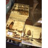 Ten Tiles depicting Dutch scenes The-saleroom.com showing catalogue only, live bidding available via