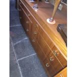 A Remploy retro teak dressing table chest with wide mirror The-saleroom.com showing catalogue
