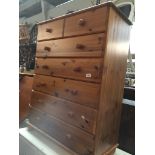 Modern pine chest of drawers The-saleroom.com showing catalogue only, live bidding available via our