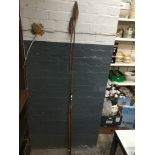 Two African spears. The-saleroom.com showing catalogue only, live bidding available via our website.