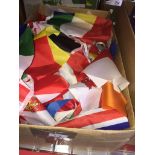 A box of bunting. The-saleroom.com showing catalogue only, live bidding available via our website.