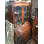 An oak bureau bookcase The-saleroom.com showing catalogue only, live bidding available via our