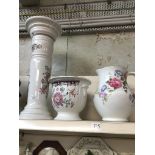 Jardiniere on stand and a jug The-saleroom.com showing catalogue only, live bidding available via