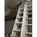 Extending aluminium ladders. The-saleroom.com showing catalogue only, live bidding available via our