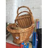 A quantity of wicker baskets The-saleroom.com showing catalogue only, live bidding available via our