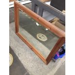 Pine framed mirror The-saleroom.com showing catalogue only, live bidding available via our