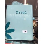 Enamelled bread bin + storage containers. The-saleroom.com showing catalogue only, live bidding