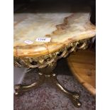 An onyx top coffee table The-saleroom.com showing catalogue only, live bidding available via our