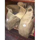 A pair of motorcycle dispatch rider paniers. The-saleroom.com showing catalogue only, live bidding