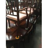 Victorian rounded end extending mahogany dining table -re-polished The-saleroom.com showing