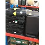 An Aiwa HI-FI system with speakers The-saleroom.com showing catalogue only, live bidding available