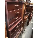 Two chests of three drawers The-saleroom.com showing catalogue only, live bidding available via