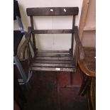 A folding garden chair The-saleroom.com showing catalogue only, live bidding available via our