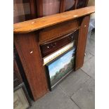 Oak fire surround The-saleroom.com showing catalogue only, live bidding available via our website.