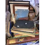 A box of books. The-saleroom.com showing catalogue only, live bidding available via our website.