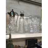 Decanters, including Edinburgh, Silver collared top etc The-saleroom.com showing catalogue only,