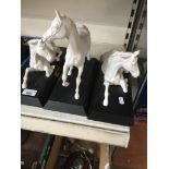 Three model horses The-saleroom.com showing catalogue only, live bidding available via our