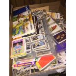 A box of collectors cards The-saleroom.com showing catalogue only, live bidding available via our