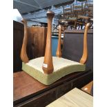 A cabriole leg stool The-saleroom.com showing catalogue only, live bidding available via our
