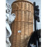 A wicker alibaba basket The-saleroom.com showing catalogue only, live bidding available via our