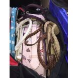 Quantity of handbags and bags, etc The-saleroom.com showing catalogue only, live bidding available