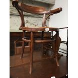 Bentwood armchair The-saleroom.com showing catalogue only, live bidding available via our website.
